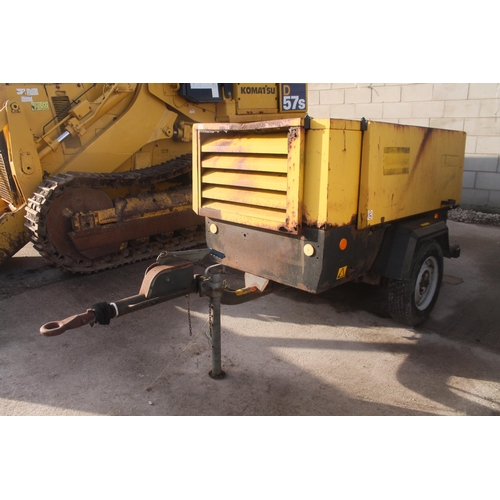 207 - AN ATLAS COPCO DIESEL AIR COMPRESSOR - PLUS VAT