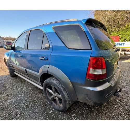 184 - A KIA SORENTO XT CRDI AUTO CAR, REGISTRATION LG56 UWH,  5 DOOR  DIESEL, AUTOMATIC,  BLUE,  REGISTERE... 