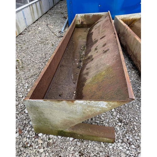 278 - A CATTLE TROUGH APPROX 8' LONG + VAT