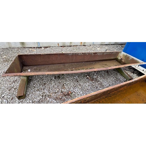 278 - A CATTLE TROUGH APPROX 8' LONG + VAT