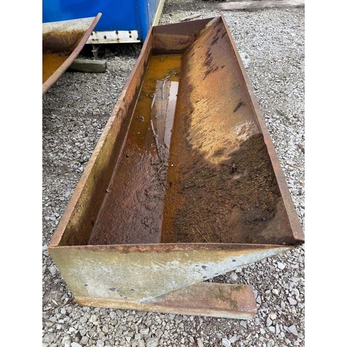 279 - A CATTLE TROUGH APPROX 8' LONG + VAT