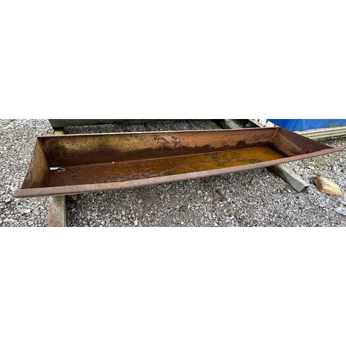 279 - A CATTLE TROUGH APPROX 8' LONG + VAT