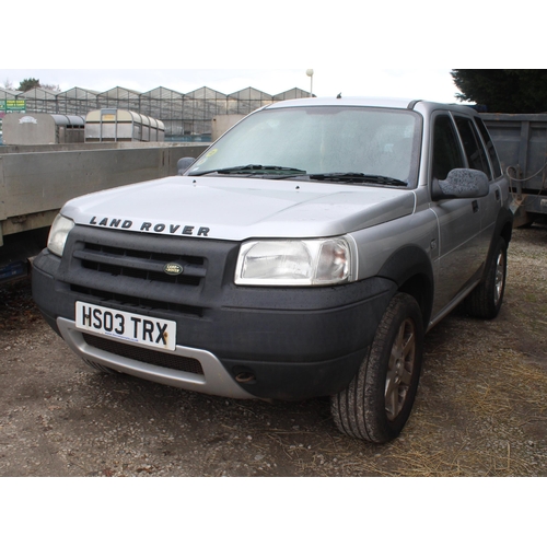 180 - A LAND ROVER FREELANDER SERENGETI SE ESTATE CAR HS03TRX SILVER PETROL FIRST REG 26/08/03 MOT 20/09/2... 