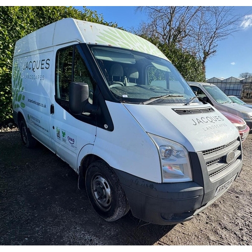 183 - A FORD TRANSIT DIESEL VAN,  MANUAL TRANSMISSION, 102081 MILES,  REGISTRATION NX63CEJ (03/10/2013)- S... 