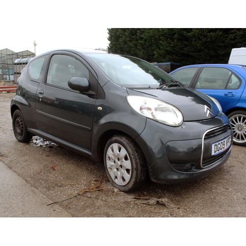 177 - A GREY CITROEN C1 VTR CAR  86000 MILES  MOT 28/10/25  REG 2009  SPARE WHEEL  RADIO  - NO VAT  - WHIL... 