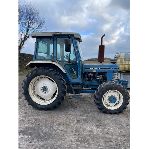 206 - A 1987 FORD 6610 TRACTOR, REGISTRATION D799 DRF, ONE OWNER FROM NEW ON A LOCAL ARABLE FARM, ORIGINAL... 