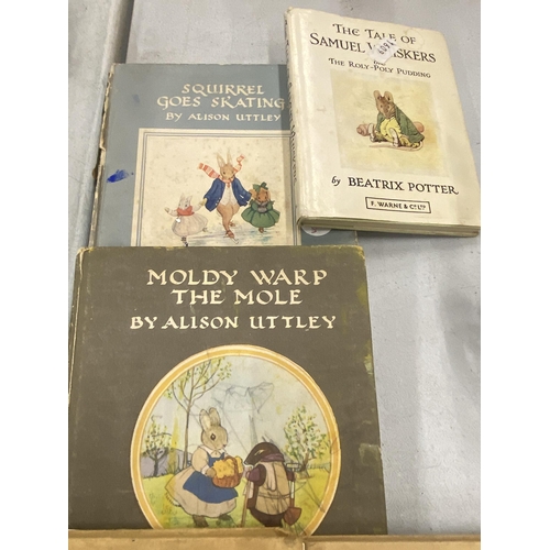 111 - A COLLECTION OF BOOKS TO INCLUDE F. WARNE & CO., LTD BEATRIX POTTER THE TALE OF MR JEREMY FISHER, TH... 