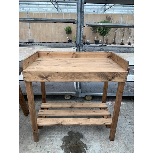 161 - AN AS NEW EX DISPLAY CHARLES TAYLOR GARDEN FURNITURE COMPOST BENCH