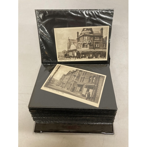 45 - AN ALBUM CONTAINING A COLLECTION OF VINTAGE POSTCARDS - HANLEY, NEWCASTLE AND BURSLEM