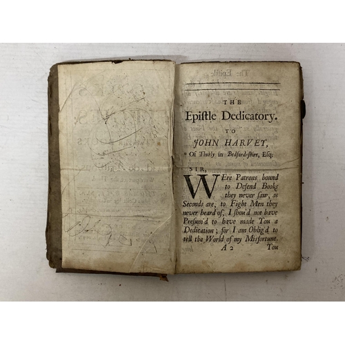 78 - A 1697 'BOOK OF ELEGIES' BY THOMAS BALL M. A. OF ST. JOHN'S COLLEGE IN CAMBRIDGE.  PRINTED FOR RICHA... 