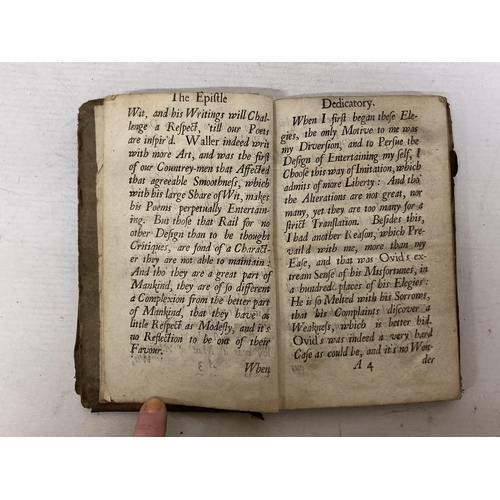 78 - A 1697 'BOOK OF ELEGIES' BY THOMAS BALL M. A. OF ST. JOHN'S COLLEGE IN CAMBRIDGE.  PRINTED FOR RICHA... 