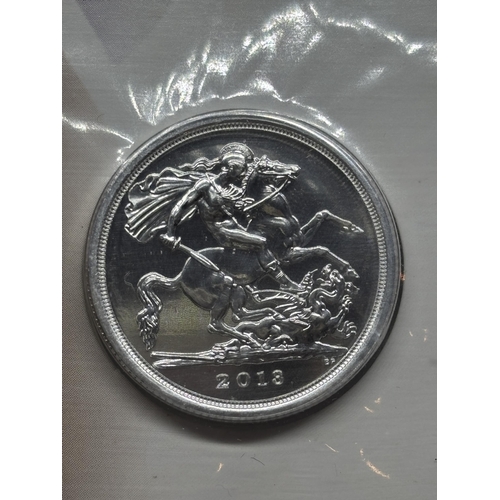 87 - A ST GEORGE AND THE DRAGON SILVER £20 PROOF COIN