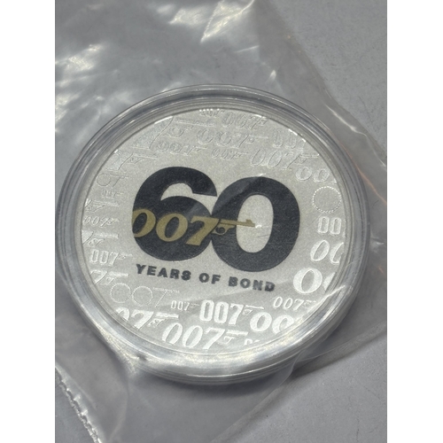 89 - A 60 YEARS OF BOND 007 2022 1oz SILVER COIN