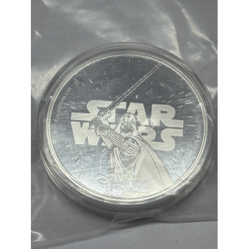 94 - A KING CHARLES III  2023 SAMOA FIVE DOLLAR STAR WARS THEMED 1oz SILVER COIN