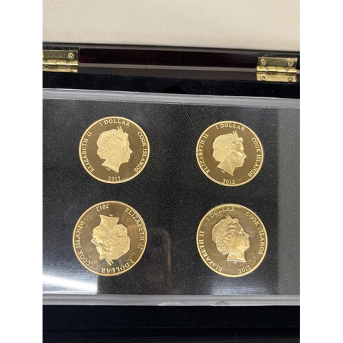 24 - A SET OF FOUR WESTMINSTER RMS TITANIC CENTENARY COINS