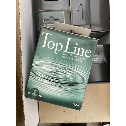 A LARGE QUANTITY OF AS NEW TOP LINE 0.28MM CARP LINE