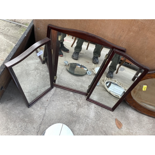 3073 - THREE STAG DRESSING TABLE MIRRORS