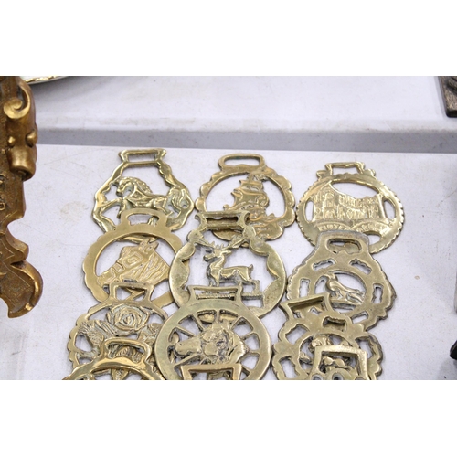 222 - TWENTY SIX VARIOUS VINTAGE HORSE BRASSES