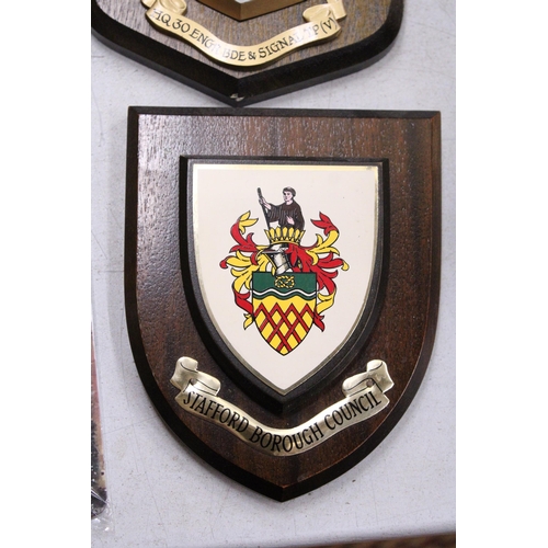 241 - TWO SHIELD WALL PLAQUES