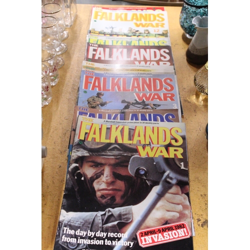 281 - A COLLECTION OF FALKLANDS WAR MAGAZINES AND FLYING SAUCER REVIEWS