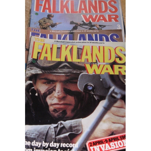 281 - A COLLECTION OF FALKLANDS WAR MAGAZINES AND FLYING SAUCER REVIEWS