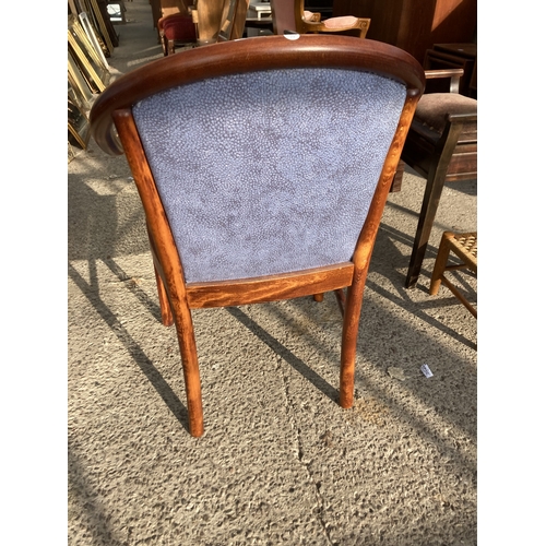 3138 - AN OPEN ARM CHAIR