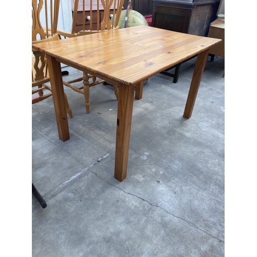 3168 - A PINE KITCHEN TABLE 46