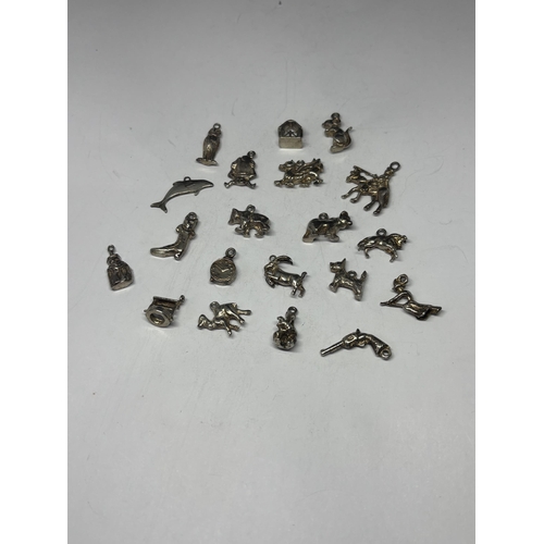  TWENTY SILVER CHARMS