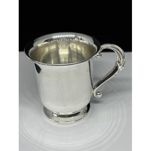  A HALLMARKED BIRMINGHAM 1939 SILVER TANKARD