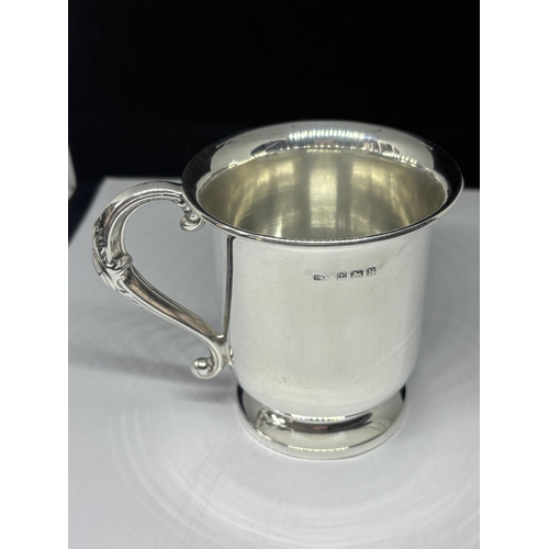  A HALLMARKED BIRMINGHAM 1939 SILVER TANKARD