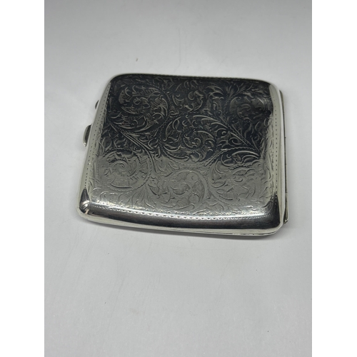  A HALLMARKED BIRMINGHAM 1918 SILVER CIGARETTE CASE