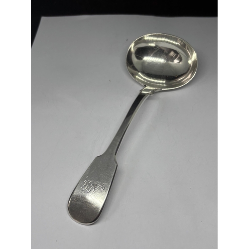  A GEORGE III HALLMARKED CHESTER 1815 SILVER LADLE