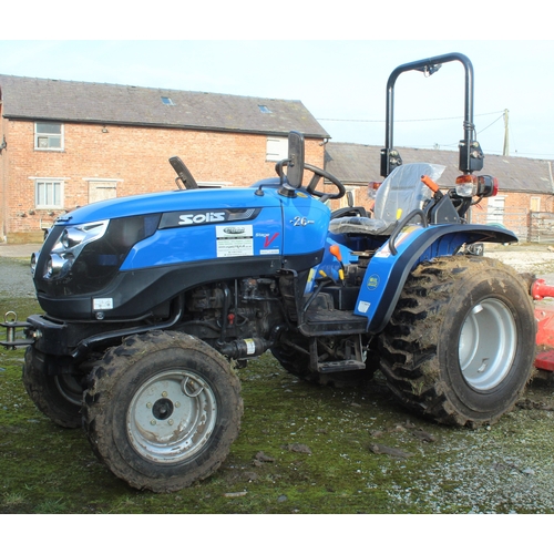  SOLIS FTL 26 4 WD TRACTOR 136 HRS  + VAT