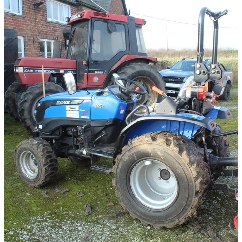  SOLIS FTL 26 4 WD TRACTOR 136 HRS  + VAT