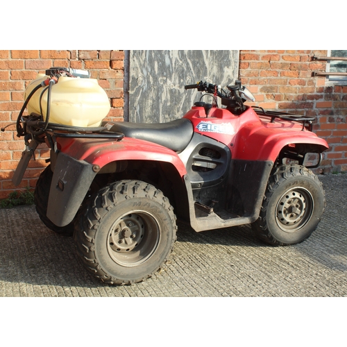  SUZUKI EIGER  400  4x4 QUAD BIKE WITH ENDUROMAX SPRAYER AND TOOL CARRIER 3903 HRS  + VAT