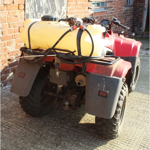  SUZUKI EIGER  400  4x4 QUAD BIKE WITH ENDUROMAX SPRAYER AND TOOL CARRIER 3903 HRS  + VAT