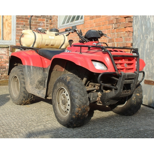  SUZUKI EIGER  400  4x4 QUAD BIKE WITH ENDUROMAX SPRAYER AND TOOL CARRIER 3903 HRS  + VAT