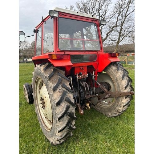 212 - A MASSEY FERGUSON 290 TRACTOR REG B696NEC 12 SPEED WITH PICK UP HITCH 3645 HOURS ON THE TACHOMETER V... 