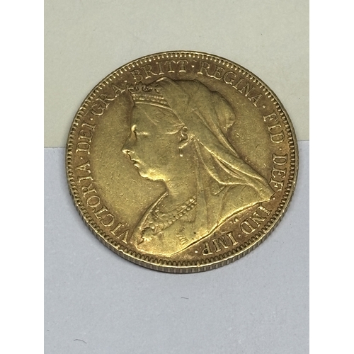 307 - A 1901 GOLD SOVEREIGN