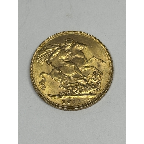 308 - A 1911 GOLD SOVEREIGN