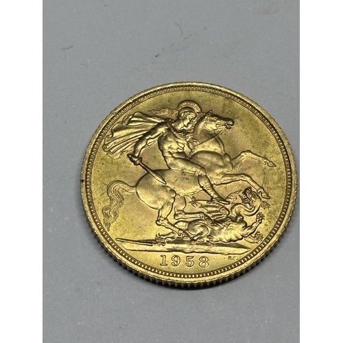 309 - A 1958 GOLD SOVEREIGN