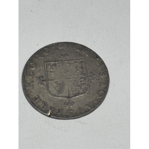 316 - AN UNDATED CHARLES II MAUNDY FOUR PENCE - CONDITION BELIEVED VF