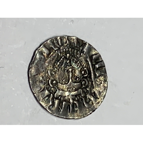 344 - A HENRY III LONG CROSS SILVER PENNY 1216 - 72