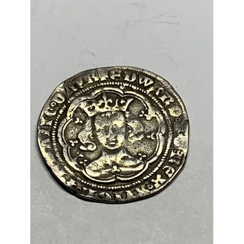 351 - AN EDWARD III PRE TREATY GROAT, CLASS G LONDON 1327 - 77