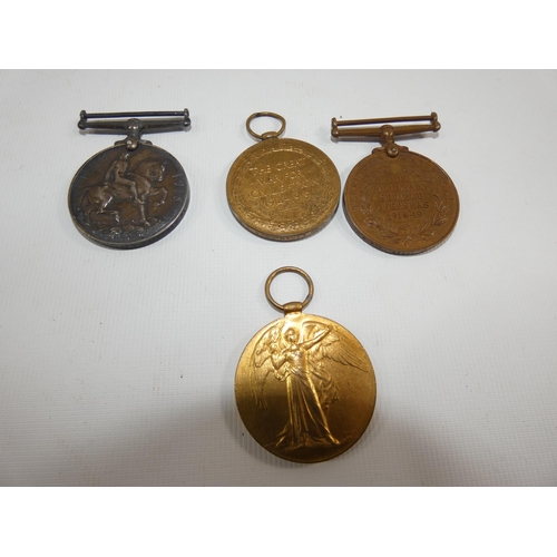 361 - A WORLD WAR I MEDAL GROUP AWARDED TO 2014 PRIVATE J. McLAREN OF THE ARGYL AND SUTHERLAND HIGHLANDERS... 