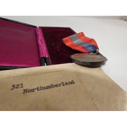 364 - A CASED GEORGE V FAITHFUL SERVICE MEDAL AND THREE FAITHFUL SERVICE IN THE SPECIAL CONSTABULARY MEDAL... 