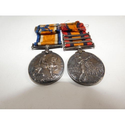 365 - A QUEEN VICTORIA BOER WAR MEDAL WITH BARS SOUTH AFRICA 1901-1902, TRANSVAAL BAR AND A BWM AWARDED TO... 