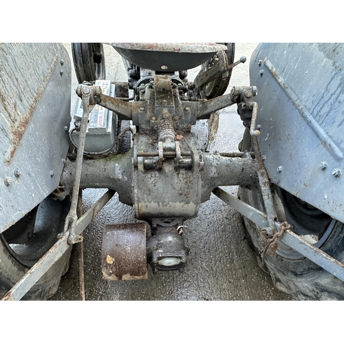 237 - A FERGUSON TE20 DIESEL TRACTOR WITH BELT PULLEY ATTACHMENT, CURRENT OWNER FOR CIRCA 20 YEARS, USED O... 