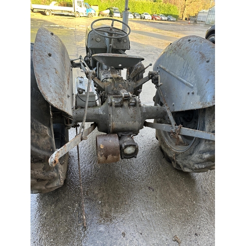 237 - A FERGUSON TE20 DIESEL TRACTOR WITH BELT PULLEY ATTACHMENT, CURRENT OWNER FOR CIRCA 20 YEARS, USED O... 