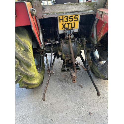 238 - A 1991 IMT 539 DELUX DIESEL TRACTOR, NON RUNNER (WATER IN ENGINE DUE TO LACK OF EXHAUST CAP). ONE OW... 